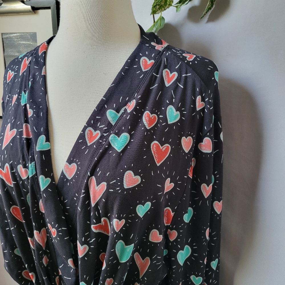 MeUndies Heart‎ to Heart Robe M L - Picture 6 of 14
